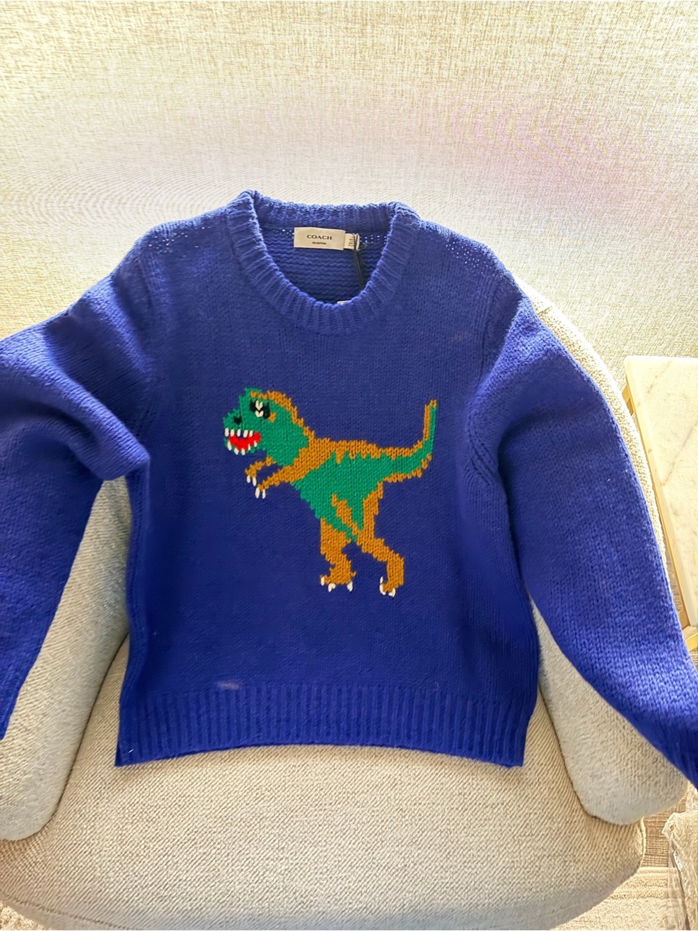 Re edition Coach  Royal Blue Rexy  Knit Sweater
Never been worn